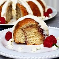 White Chocolate Raspberry Bundt Cake In 2020 White Chocolate Raspberry Cake Mix Chocolate Raspberry