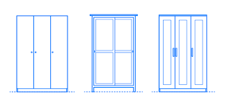 Supplied with 3 adjustable full width shelves. Armoires Wardrobes Dimensions Drawings Dimensions Com