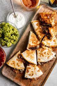 Cheesy Ground Beef Quesadillas Recipe The Mom 100 Recipe Recipes Beef Quesadillas Ground Beef Quesadillas