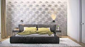 Carta idee parete dietro letto matrimoniale. Stanza Da Letto Moderna Con Parete Di Design Speciale Dietro Il Letto