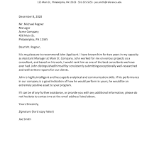 Add your contact information at the top, follow this with the date, then conclude the header with the recipient's name, title, company name, and any contact information you have. Employment Reference Letter Sample And Writing Tips