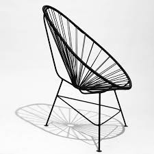 Black Acapulco Acapulco Chair Chair Wire Outdoor Chairs