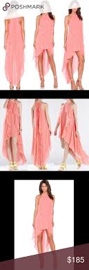 Bcbgmaxazria Kelsia Cascade Ruffle Halter Dress This Bcbgmaxazria Kelsia Cascade Ruffle Halter Dress Is Flirty High Low Cocktail Dress Fashion Clothes Design