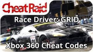 Cheat codes are a feature in the cars video game series. Race Driver Grid Cheat Codes Xbox 360 Youtube