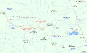 Map of aspen area, showing travelers where the best hotels and attractions are located. Independence Pass Highway 82 Colorado