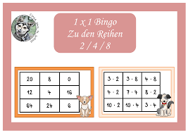 1x1 bingo spiel gebraucht hier günstig centerforcaninesports.comad spielanleitung. Pin Auf Mathematik Grundschule Unterrichtsmaterialien