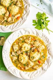 This hearty stew becomes a meal in a bowl once topped with homemade cornmeal dumplings. Easy Chicken And Dumplings Video Family Food On The Table