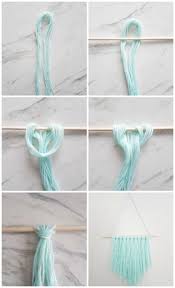 How To Make An Easy Diy Wall Hanging With Yarn A Quick Easy Diy Diy Wall Hanging Yarn Easy Diy Wall Hanging Wall Hanging Diy