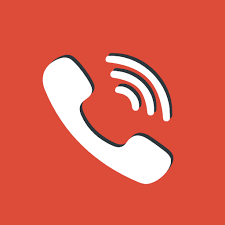 Phone telephone icon - Free Red Social Media Icons