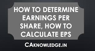 Therefore, if you were to multiply the eps by the total. How To Determine Earnings Per Share How To Calculate Eps