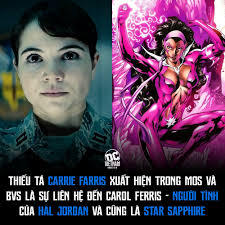 Carrie Farris, cô gái xuất hiện cùng Tướng Calvin Swanwick trong MoS và BvS  có thể là sự liên hệ của Zack Snyder đến Carol Farris