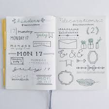 Bullet Journal Headers Decorations Bullet Journal Headers Bullet Journal Minimalist Bullet Journal