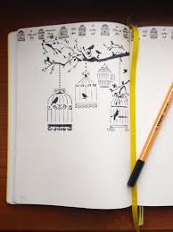 Bullet Journal Bird Cage Decor Leuchtturm1917 Dotted Stabilo Point88 Bullet Journal Decoration Bullet Journal Ideas Pages Bullet Journal Doodles