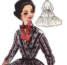 Vintage Sewing Pattern 1956 Swing Dress PDF Plus Size or Any Size Pattern  No 33 Kaye 1950s 50s Patterns Instant Download Rockabilly