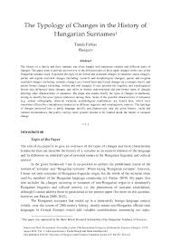 Currently we have 305 girls names starting from sh in our english/british collection Pdf The Typology Of Changes In The History Of Hungarian Surnames Tamas Farkas Academia Edu