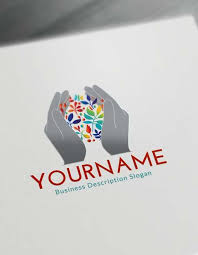 Free Logo Maker Online Human Hands Logo Creator Hand Logo Logo Design Free Business Logo Creator