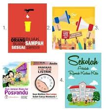 Poster kegiatan bertujuan memberitahukan adanya suatu kegiatan dan mengajak pembaca mengikuti atau berpartisipasi dalam megaton tersebut.contoh. Iklan Slogan Dan Poster Grade 8 Imam Syafii Quizizz