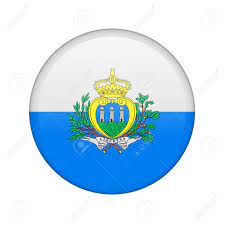 Vlag van san marino (nl); Der San Marino Flagge In Form Eines Glanzend Symbol Lizenzfreie Fotos Bilder Und Stock Fotografie Image 16761054