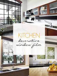 Just peel off when you want to change your design! 7 Kitchen Decorative Window Film Ideas Decorative Window Film Window Film Kitchen