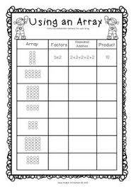 Arrays Worksheets Grade Two Math Standard First Multiplication Printables Teaching Multiplication Array Worksheets Math Standards