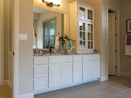 Bathroom cloakroom compact gloss floor standing vanity unit with glass basin. Bathroom 036 Burrows Cabinets Central Texas Builder Direct Custom Cabinets