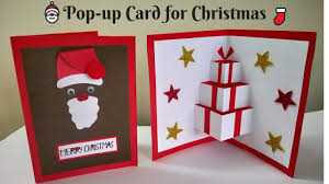You will love this fun christmas paper craft with our free printable templates ! Easy Pop Up Card For Christmas Santa Handmade Card Diy Youtube