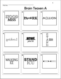 Answers are in the pin descriptions. Brain Teasers Rebus Puzzles Games Easy By Mirin Store Tpt