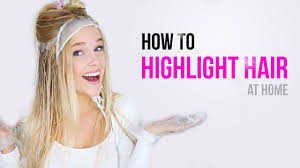 How To Highlight Your Hair At Home I My Easy Way To Blonde Hair Youtube Highlighting Hair At Home Diy Highlights Hair Diy Hair Dye