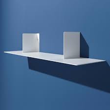 Emform Lyn Wandregal Bucherregal Aus Metall Weiss 70 X 16 X 12 Cm