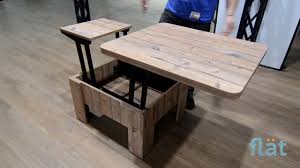 Flat Table Transformer 2 In 1 Coffee And Dining Table Small Apartment Furniture Table Smart Furniture