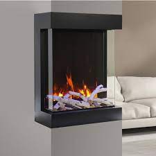 Redefine one or many of your favorite spaces with a gorgeous electric fireplace. Amantii Tru View Vertical Electric Fireplace Woodland Direct