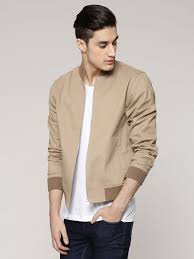 Buy New Look Cotton Twill Bomber Jacket For Men Men S Brown Bomber Jackets Bomber Jacket Outfit Bomber Jacket Men Brown Bomber Jacket