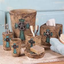 Turquoise Cross Bath Collection Western Bathroom Decor Western Bathrooms Western Home Decor