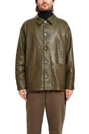 Opening Ceremony Croc Embossed Leather Jacket Opening Ceremony In 2021 Leather Jacket Style Mens Outfits Shop Mens Clothing
