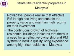 Considering to sell, rent or buy commercial property in malaysia? Managing Residential Property Ppt Download