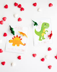 Send a free electronic card from these websites. Dinosaur Valentines Day Cards Easy Last Minute Free Printable Valentines Friday We Re In Love