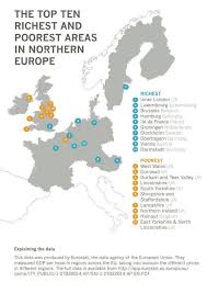 #wales is one of the four countries that make up the #unitedkingdom. The Top Ten Richest And Poorest Areas In Northern Europe Paisley Scotland Map Yorkshire Uk