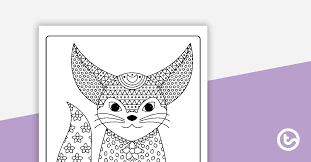 Mindfulness coloring pages for kindergarten. Fox Mindful Coloring Sheet Teaching Resource Teach Starter