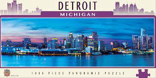 The city of detroit in michigan the largest and most populous city of michigan, detroit is considered the heart of the american automotive industry detroit has a diverse culture that attracts many visitors. Detroit 1000 Pieces Masterpieces Puzzle Warehouse