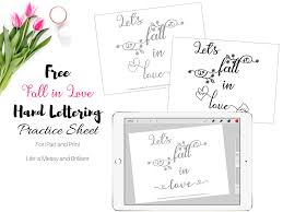 Alphabet and letter crafts and activities for toddlers and preschoolers. Free Hand Lettering Practice Worksheets