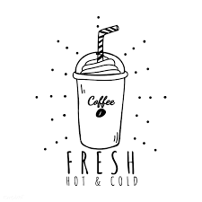 Black And White Cafe Logo Fresh Hot Cold Cafe Logo Vector Free Image By Rawpixel Com Vector Logo Cafe Logo Coffee Shop Logo