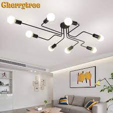 Choosing ceiling lighting fixtures is one of the most important decisions in any lighting design. Vintage Ceiling Lights For Living Room Vintage Industrial Loft Nordic Ceiling Lamps For Home Lighting Fixtures Dining Room Iron Sundoa Home Outdoor