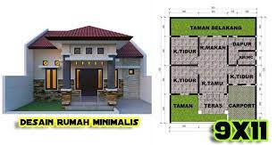Desain rumah minimalis sederhana rumah minimalis rumah indah rumah agung august 14 2020. Desain Rumah Minimalis 2020 Ukuran 9x11 Desain Rumah Minimalis