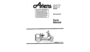 Should be loose with no blade action until you move the. Ariens 927 Series Riding Mower Parts Manual N A Amazon Com Books