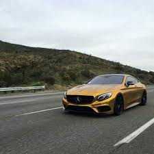 Mercedes S63 Amg Coupe Gold Merc Benz Mercedes Car Mercedes Benz