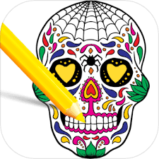 These free, printable halloween coloring pages provide hours of fun for kids during the holiday season. Scary Halloween Coloring Pages Sugar Skulls Android Download Taptap