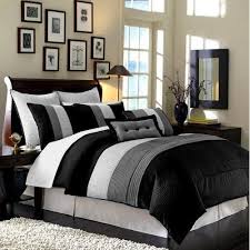 There are 1157 striped comforter for sale on etsy, and they cost ca$120.50 on average. Chezmoi Collection 90 X 92 Inch 8 Piece Luxury Stripe Comforter Bed In A Bag Set Black White Grey Queen Walmart Com Walmart Com