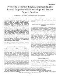A computer course designed to introduce students to personal computers. Pdf Promoting Computer Science Engineering And Related Programs With Scholarships And Student Support Services