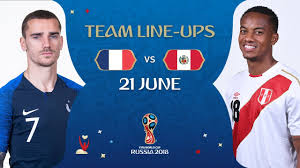Match france vs peru results and live score on footlive.com. Lineups France V Peru Match 21 2018 Fifa World Cup