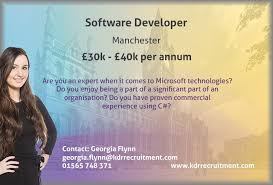 New Job Software Developer Needed In Manchester To Find Out More Contact Georgia At Georgia F Software Development How To Find Out Business Intelligence